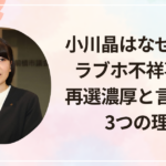 小川晶はなぜ人気?ラブホ不祥事でも再選濃厚と言われる3つの理由