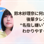 鈴木紗理奈に何があった?後輩タレント“名指し嫌い”騒動をわかりやすく整理
